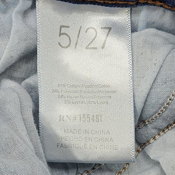 Simple Society Jeans Womens 5/27 Blue Distressed Ripped Mid Rise Skinny Stretch - Picture 7 of 15